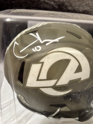 Cooper kupp signed mini helmet - signed,